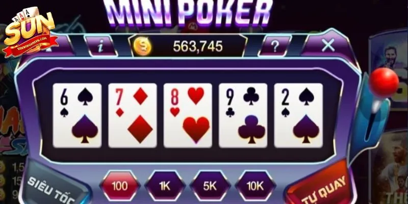 Các tay bài tân thủ cần nắm trong mini poker